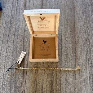 Pig & Hen Gold Bracelet for Men/Women BNWT